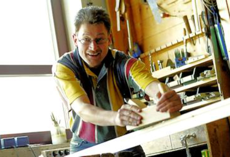 Volker Lorenz bei der Arbeit